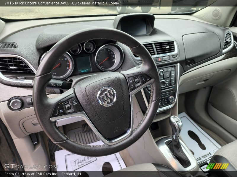 Quicksilver Metallic / Ebony 2016 Buick Encore Convenience AWD