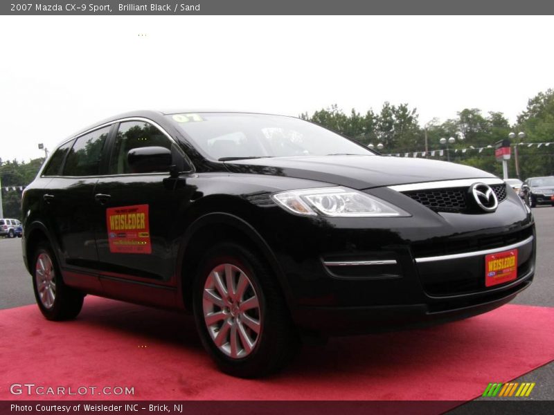 Brilliant Black / Sand 2007 Mazda CX-9 Sport