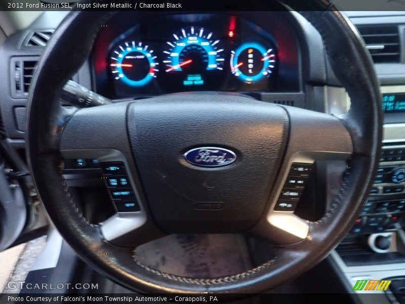 Ingot Silver Metallic / Charcoal Black 2012 Ford Fusion SEL