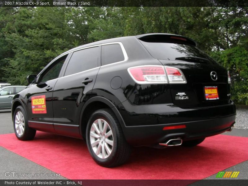 Brilliant Black / Sand 2007 Mazda CX-9 Sport