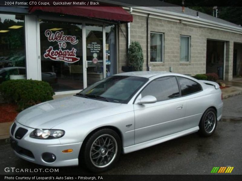 Quicksilver Metallic / Black 2004 Pontiac GTO Coupe