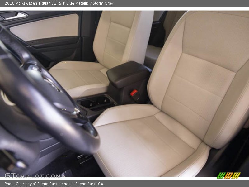 Silk Blue Metallic / Storm Gray 2018 Volkswagen Tiguan SE