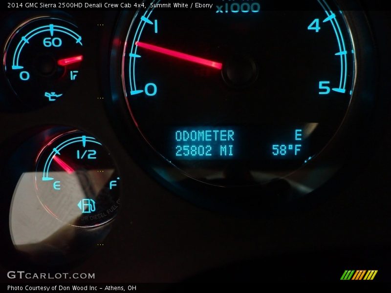 Summit White / Ebony 2014 GMC Sierra 2500HD Denali Crew Cab 4x4
