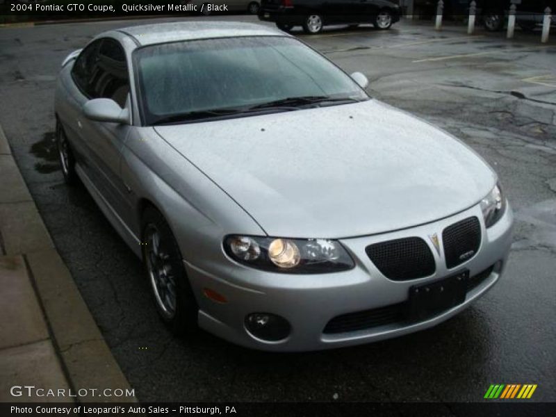 Quicksilver Metallic / Black 2004 Pontiac GTO Coupe