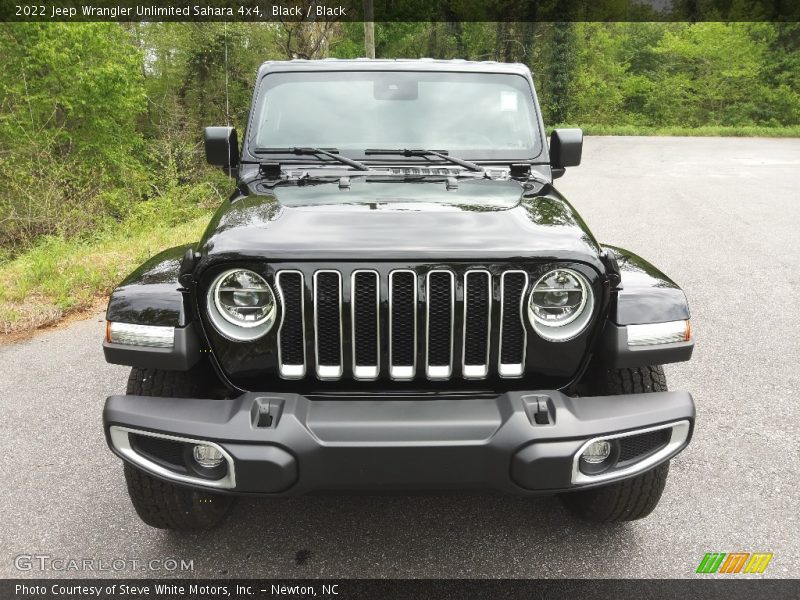 Black / Black 2022 Jeep Wrangler Unlimited Sahara 4x4