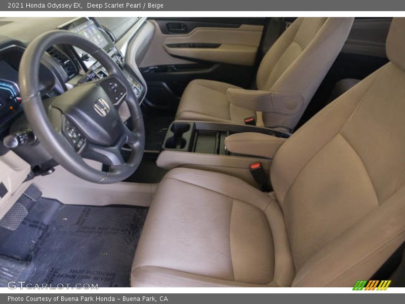 Deep Scarlet Pearl / Beige 2021 Honda Odyssey EX