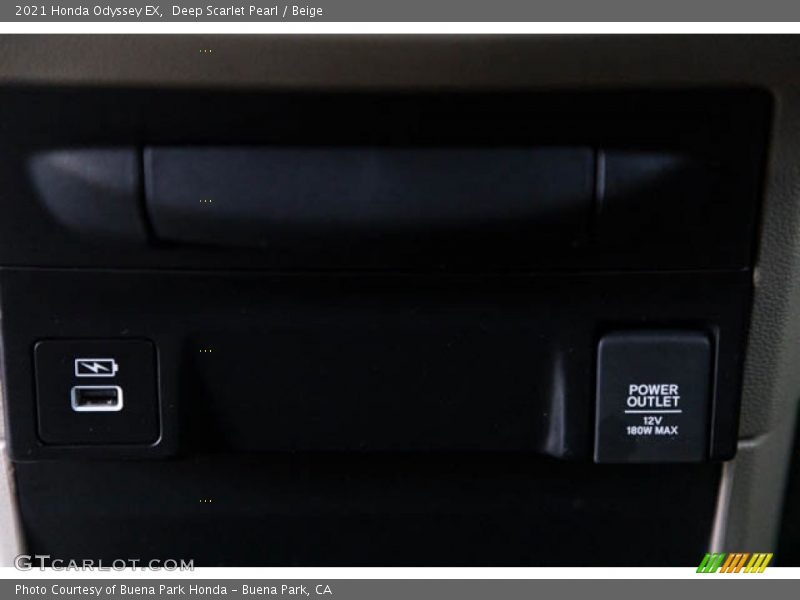 Deep Scarlet Pearl / Beige 2021 Honda Odyssey EX