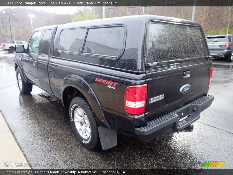 Black / Medium Dark Flint 2011 Ford Ranger Sport SuperCab 4x4