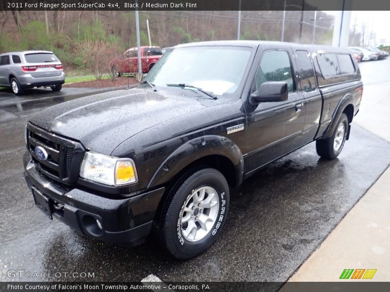 Black / Medium Dark Flint 2011 Ford Ranger Sport SuperCab 4x4