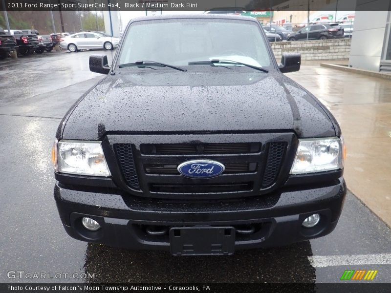Black / Medium Dark Flint 2011 Ford Ranger Sport SuperCab 4x4
