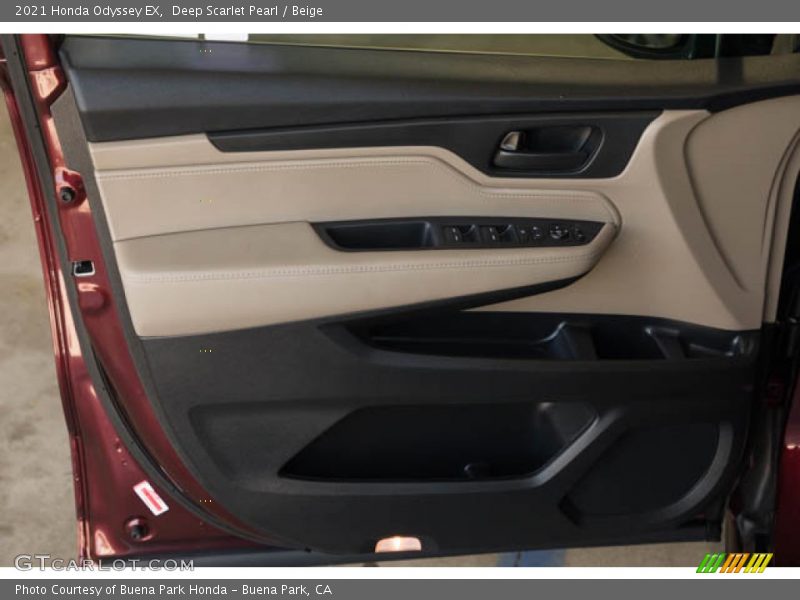 Deep Scarlet Pearl / Beige 2021 Honda Odyssey EX