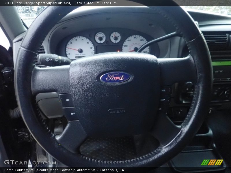 Black / Medium Dark Flint 2011 Ford Ranger Sport SuperCab 4x4