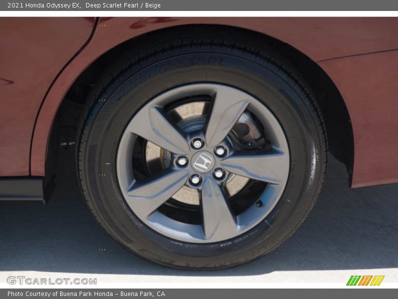 Deep Scarlet Pearl / Beige 2021 Honda Odyssey EX