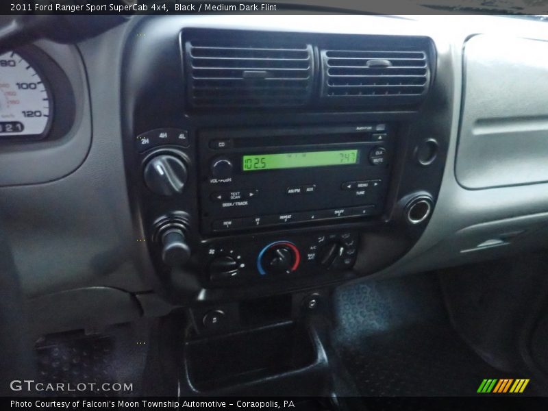 Black / Medium Dark Flint 2011 Ford Ranger Sport SuperCab 4x4