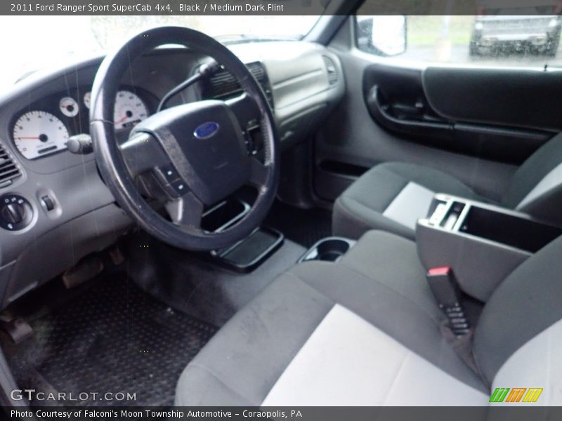 Black / Medium Dark Flint 2011 Ford Ranger Sport SuperCab 4x4