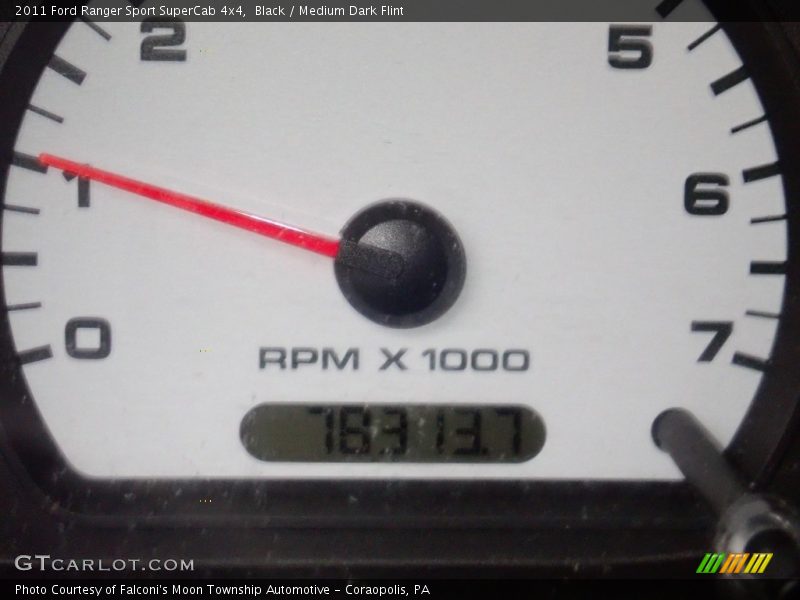 Black / Medium Dark Flint 2011 Ford Ranger Sport SuperCab 4x4