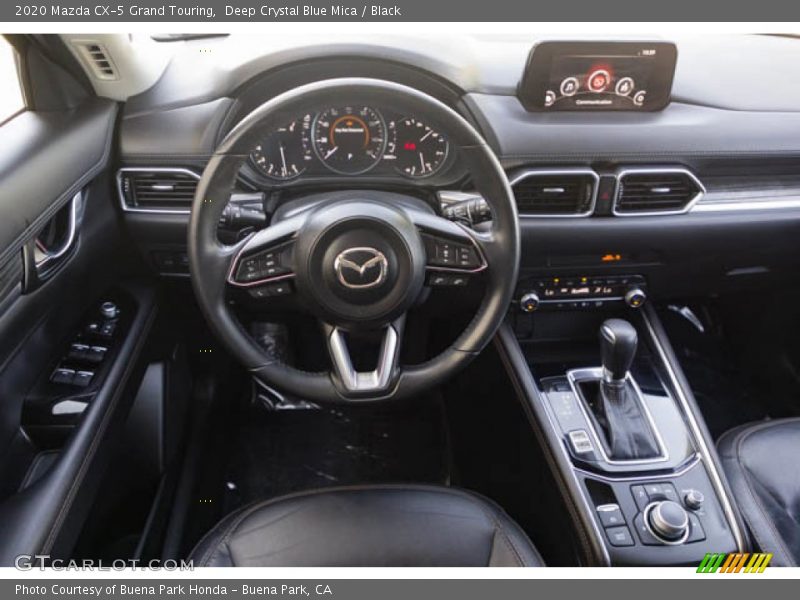 Deep Crystal Blue Mica / Black 2020 Mazda CX-5 Grand Touring