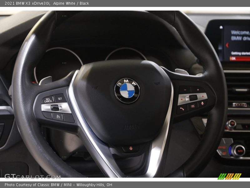 Alpine White / Black 2021 BMW X3 xDrive30i