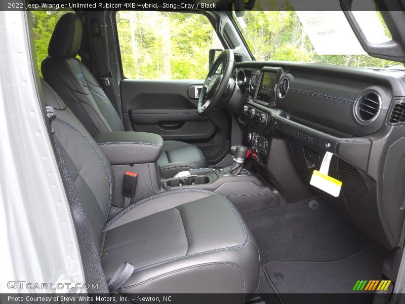 Front Seat of 2022 Wrangler Unlimited Rubicon 4XE Hybrid