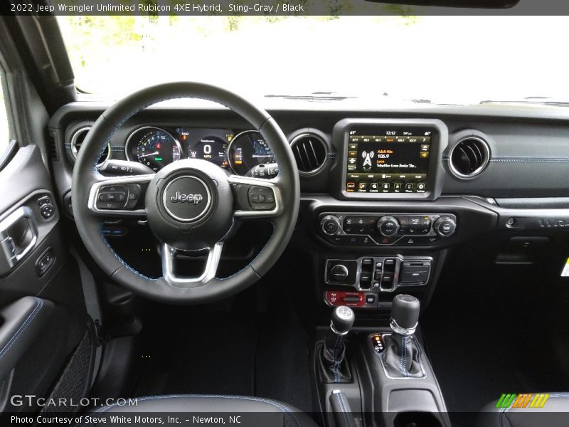 Dashboard of 2022 Wrangler Unlimited Rubicon 4XE Hybrid