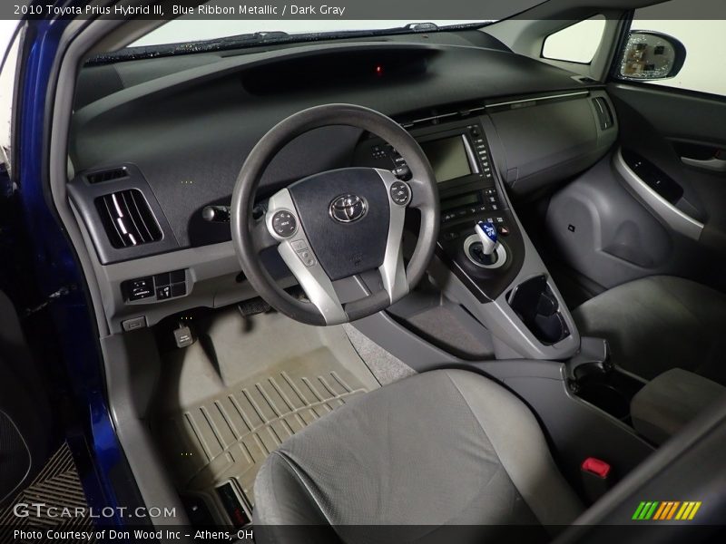 Blue Ribbon Metallic / Dark Gray 2010 Toyota Prius Hybrid III