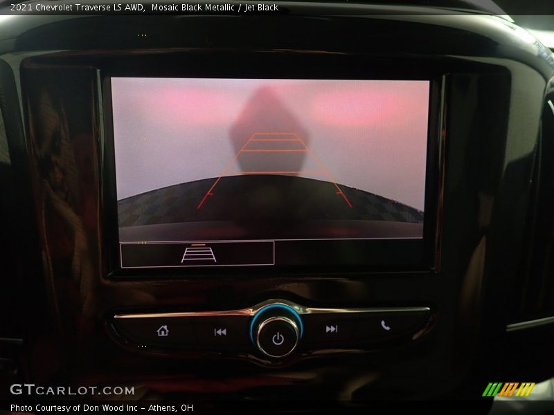 Mosaic Black Metallic / Jet Black 2021 Chevrolet Traverse LS AWD