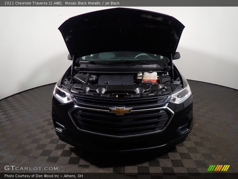 Mosaic Black Metallic / Jet Black 2021 Chevrolet Traverse LS AWD