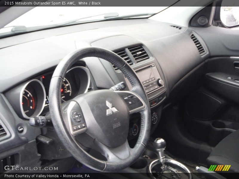White / Black 2015 Mitsubishi Outlander Sport ES AWC