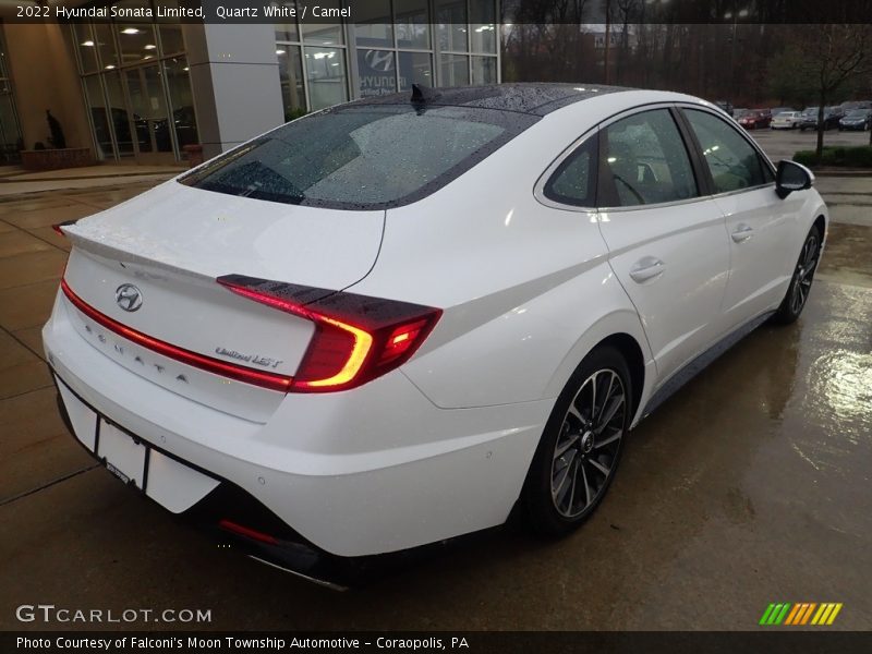 Quartz White / Camel 2022 Hyundai Sonata Limited