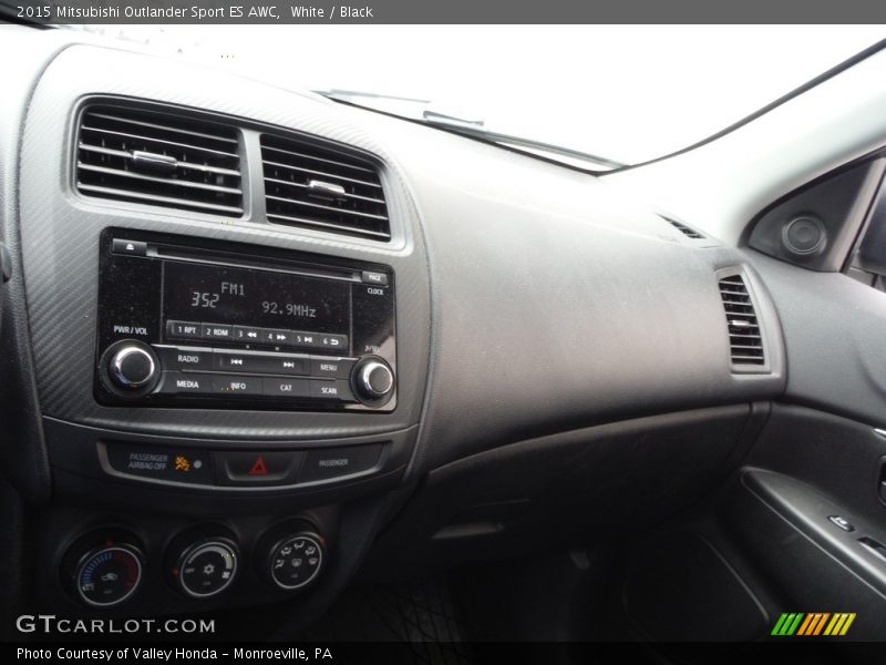 White / Black 2015 Mitsubishi Outlander Sport ES AWC