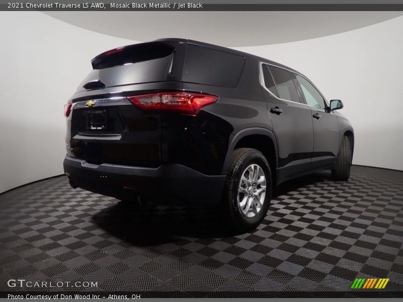Mosaic Black Metallic / Jet Black 2021 Chevrolet Traverse LS AWD