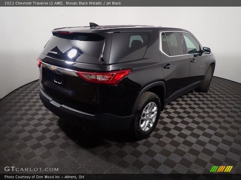 Mosaic Black Metallic / Jet Black 2021 Chevrolet Traverse LS AWD