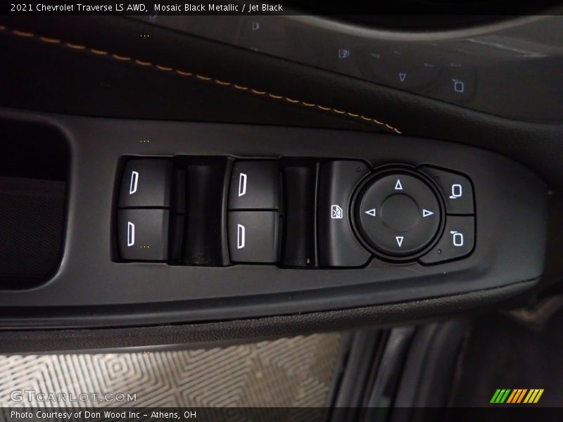 Mosaic Black Metallic / Jet Black 2021 Chevrolet Traverse LS AWD