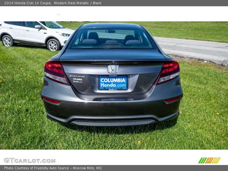 Modern Steel Metallic / Black 2014 Honda Civic LX Coupe