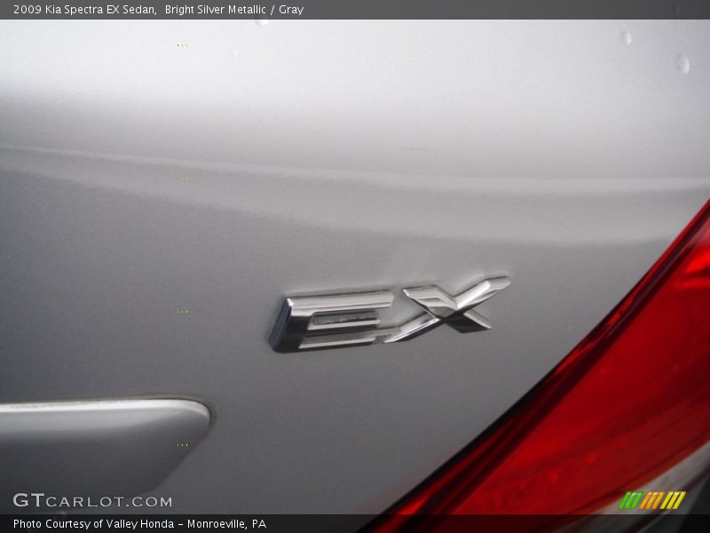 Bright Silver Metallic / Gray 2009 Kia Spectra EX Sedan