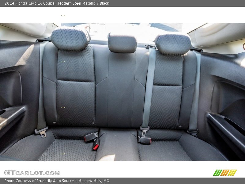 Modern Steel Metallic / Black 2014 Honda Civic LX Coupe