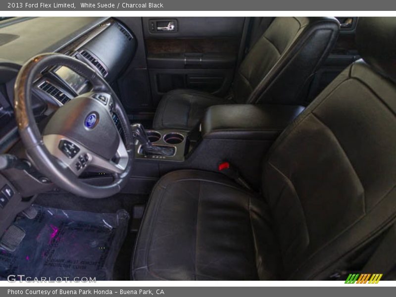 White Suede / Charcoal Black 2013 Ford Flex Limited