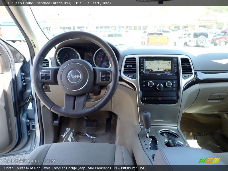 True Blue Pearl / Black 2012 Jeep Grand Cherokee Laredo 4x4