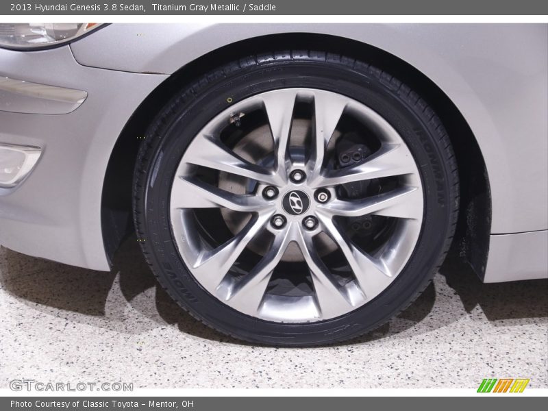 Titanium Gray Metallic / Saddle 2013 Hyundai Genesis 3.8 Sedan