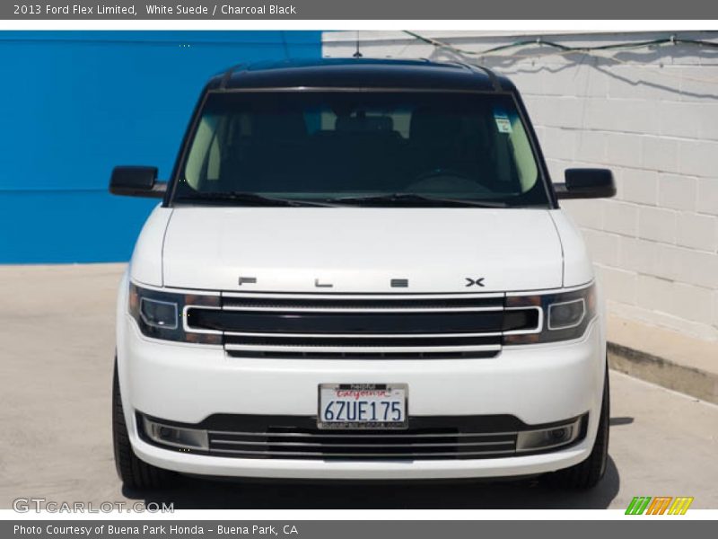 White Suede / Charcoal Black 2013 Ford Flex Limited