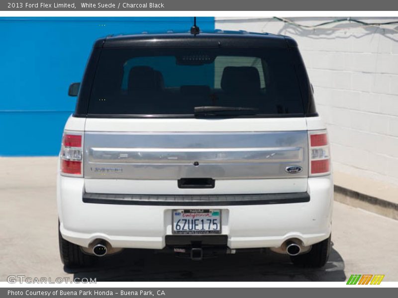 White Suede / Charcoal Black 2013 Ford Flex Limited