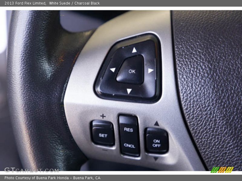 White Suede / Charcoal Black 2013 Ford Flex Limited