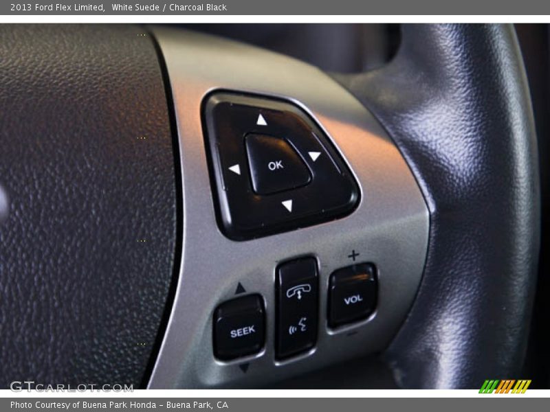 White Suede / Charcoal Black 2013 Ford Flex Limited