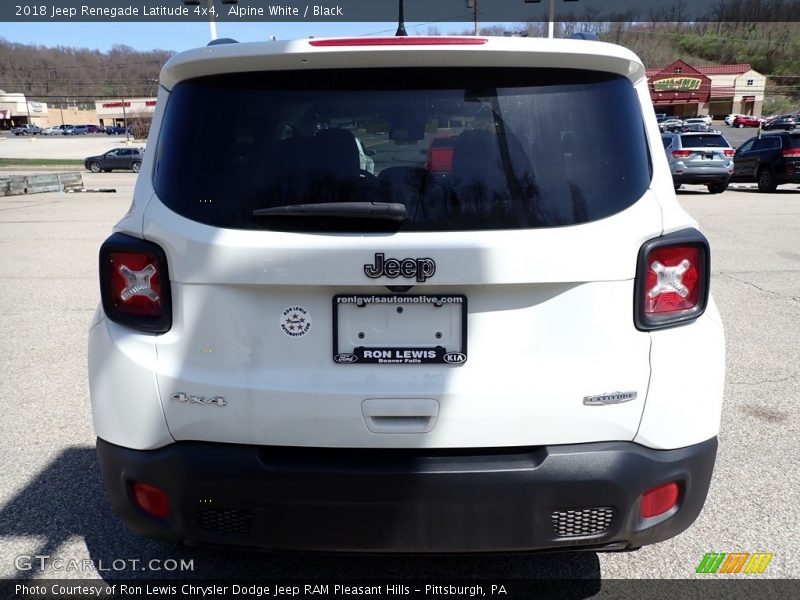 Alpine White / Black 2018 Jeep Renegade Latitude 4x4