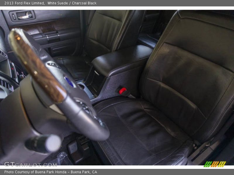 White Suede / Charcoal Black 2013 Ford Flex Limited