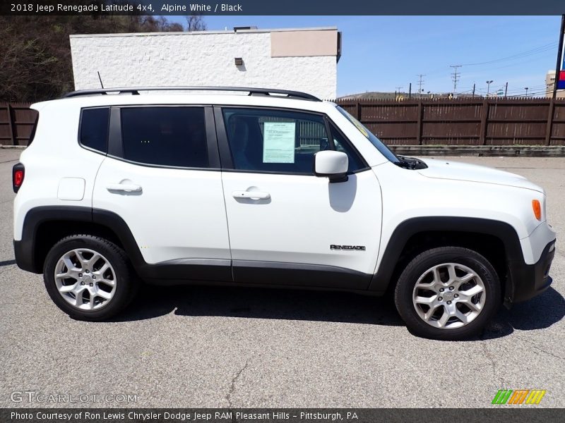 Alpine White / Black 2018 Jeep Renegade Latitude 4x4