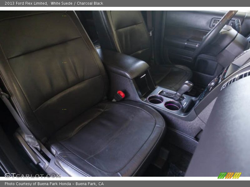 White Suede / Charcoal Black 2013 Ford Flex Limited