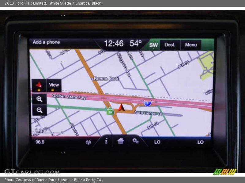 White Suede / Charcoal Black 2013 Ford Flex Limited