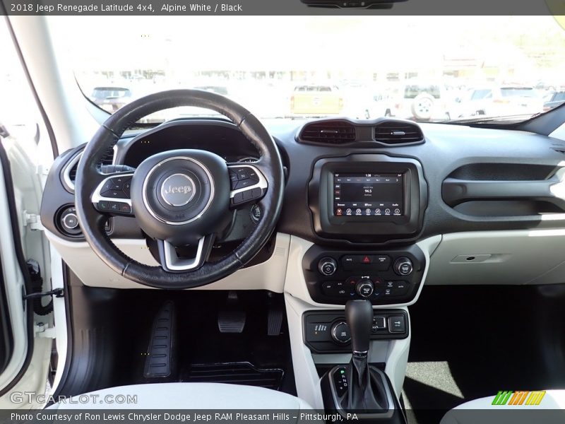 Alpine White / Black 2018 Jeep Renegade Latitude 4x4