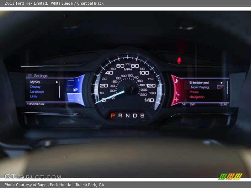 White Suede / Charcoal Black 2013 Ford Flex Limited